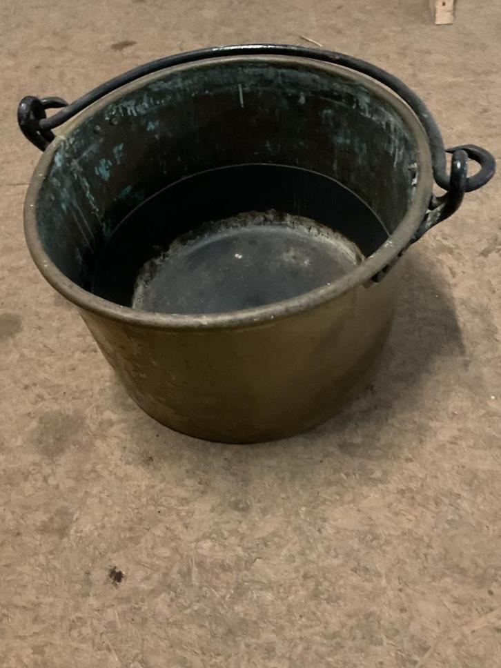 Antieke ketel met zwaluw verbinding, Antiek en Kunst, Antiek | Koper en Brons, Koper, Ophalen