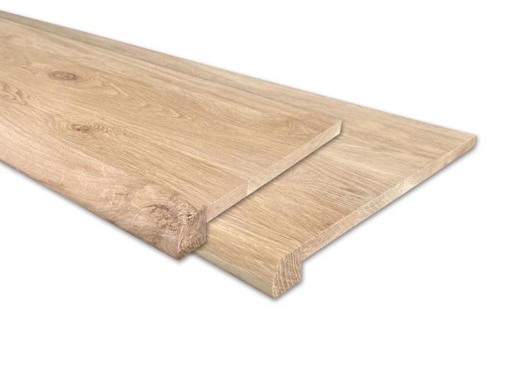 Overzet Vensterbank Massief Eiken - BOOM - 29 en 40 cm diep, Doe-het-zelf en Verbouw, Plinten en Afwerking, Nieuw, Vensterbanken