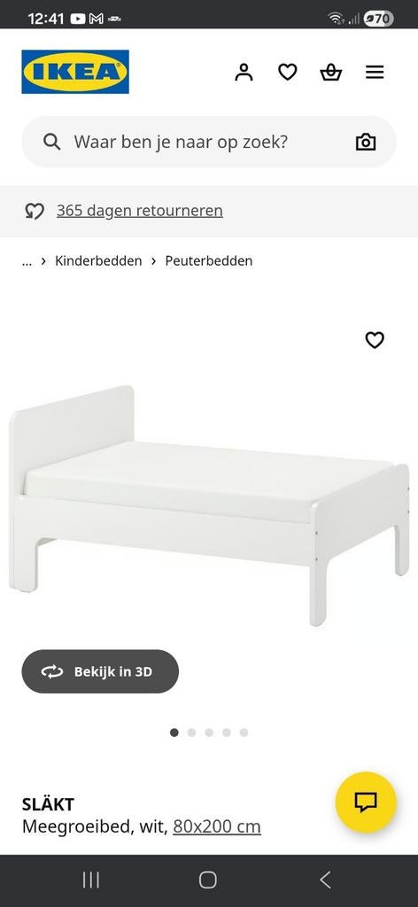 Peuterbed/kinderbed - Weinig gebruikt, Haarlem, 70 tot 85 cm, Ophalen of Verzenden, Zo goed als nieuw, Lattenbodem