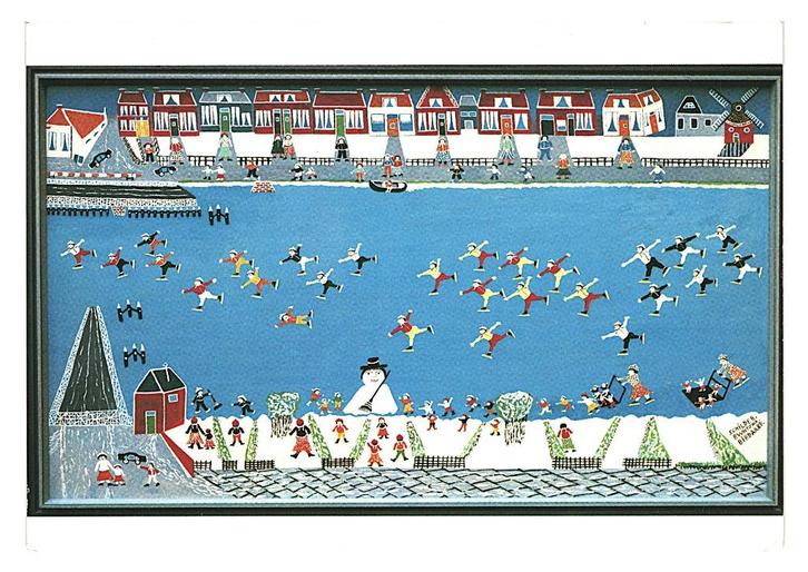 974426 Birdaard Friesland _Gelopen met mooie zegel Muziekles, Verzamelen, Ansichtkaarten | Nederland, Gelopen, Friesland, Ophalen of Verzenden