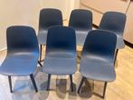 Set blauwe Odger stoelen van IKEA, Huis en Inrichting, Stoelen, Ophalen, Kunststof, Gebruikt, Blauw