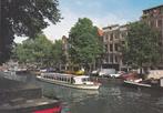 Amsterdam ,Prinsengracht met auto's Oa Peugeot 504, VW Bus, Ophalen of Verzenden, 1960 tot 1980, Ongelopen, Noord-Holland