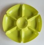 Vintage kunststoffen snackschaal, Ophalen of Verzenden, Gebruikt, Rond