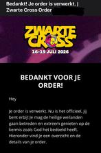 1x Zwarte Cross ticket ( Zaterdag ), Tickets en Kaartjes, Eén persoon
