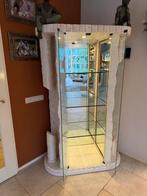 griekse stijl stenen vitrine kast, Huis en Inrichting, Kasten | Vitrinekasten, Ophalen of Verzenden, Gebruikt, 25 tot 50 cm, 100 tot 150 cm