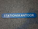 Oud bordje Stationskantoor (in Breda), Ophalen, Zo goed als nieuw, Trein, Overige typen