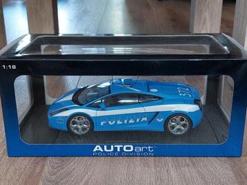 Lamborghini Gallardo Polizia | Police | 1:18 | Autoart beschikbaar voor biedingen