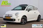 Fiat 500 C 1.0 Hybrid Sport Cabrio 16 inch LMV Half Leder Na, Auto's, Fiat, Stof, Euro 6, Wit, Origineel Nederlands