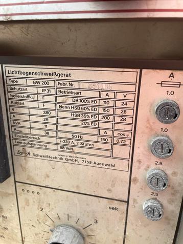 Lorch Lasapparaat - WIG 200 GW beschikbaar voor biedingen