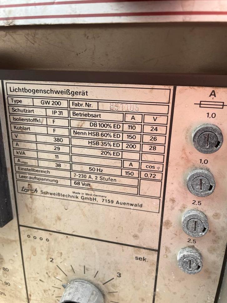 Lorch Lasapparaat - WIG 200 GW, Zakelijke goederen, Machines en Bouw | Lastechniek, Ophalen