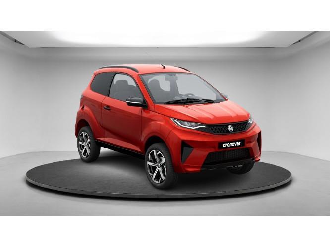 Aixam CROSSOVER 482D E5+ PREMIUM, Auto's, Aixam, Te koop, Diesel, Automaat, Origineel Nederlands, Rood, Leder, Achterwielaandrijving