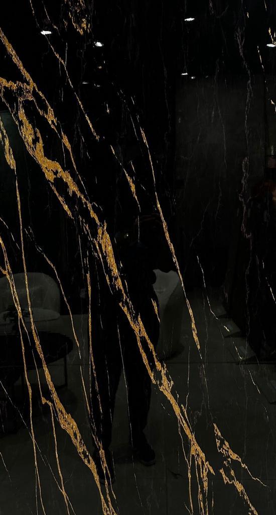 Pvc Wandpanelen Gold/Black en SPC Wandpaneel Milos Bruin, Doe-het-zelf en Verbouw, Tegels, Zo goed als nieuw, Wandtegels, Overige materialen