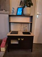Ikea duktig geverfd keukentje zwart, Kinderen en Baby's, Speelgoed | Speelkeukens, Ophalen, Gebruikt, Hout, Speelkeuken