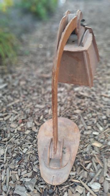 Houten tafellamp zonder fitting.  beschikbaar voor biedingen