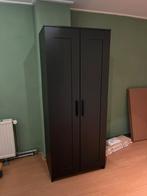 Zwarte kledingkast, Huis en Inrichting, Kasten | Kledingkasten, Ophalen, Zo goed als nieuw, 50 tot 75 cm, 150 tot 200 cm