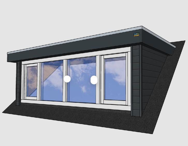 Dakkapel reiniging, Doe-het-zelf en Verbouw, Kozijnen en Schuifpuien, Zo goed als nieuw, Dakkapel, Kunststof, 75 tot 150 cm, 225 cm of meer