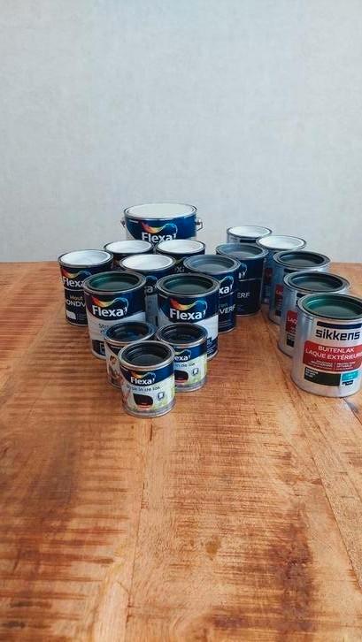 Verschillende soorten verf, Doe-het-zelf en Verbouw, Verf, Beits en Lak, Zo goed als nieuw, Lak, Minder dan 5 liter, Wit, Ophalen