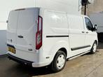 Ford Transit Custom 340 1.0 PHEV 126PK PHEV Benzine Plug in, Auto's, Bestelauto's, Stof, Gebruikt, Zwart, Plug-in hybride