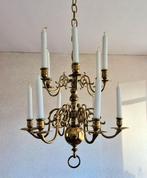 Koperen kroonluchter / bolkroon / kerkkroon (12 kaarsen), Ophalen, Zo goed als nieuw, Metaal, 17e eeuws