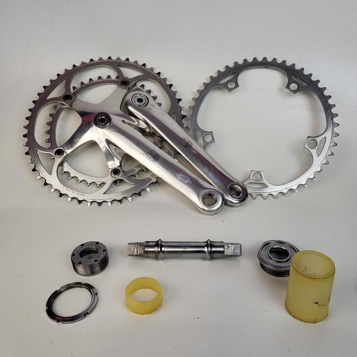 Campagnolo Croce d'Aune crankstel trapas kettingblad, Fietsen en Brommers, Fietsonderdelen, Gebruikt, Racefiets, Crankstel of Pedalen