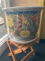 Grote Chinese Bloempot - 31,5 cm, Gebruikt, Rond, Binnen, Minder dan 40 cm