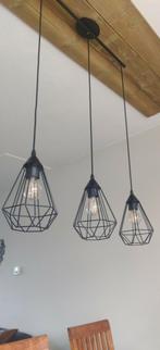 Hanglamp met 3 kappen, Huis en Inrichting, Lampen | Hanglampen, Zo goed als nieuw, Ophalen