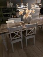 4x Ikea ingolf stoelen + 1 kinderzitje + gratis kussens