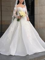 Bruidsjurk Gelinlik, Trouwjurk, Wit, La perless, Nieuw