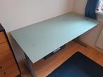 Glazen Bureau 160x80 met Lade, Huis en Inrichting, Bureaus, Ophalen, Gebruikt