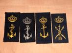 4 mouwemblemen marine, Ophalen of Verzenden, Marine, Nederland, Embleem of Badge