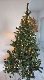 Kunst kerstboom 4 delen op te zetten ca 180 hoog incl licht, Ophalen, Zo goed als nieuw