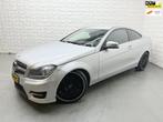 Mercedes-Benz C-klasse Coupé 180 Edition 1 AMG LEER NAVI PD, Auto's, Automaat, Euro 5, Zwart, 4 stoelen