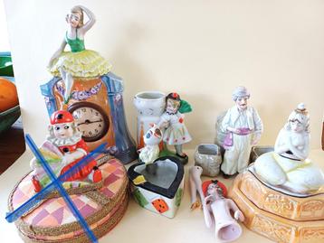 8 x art deco beeldje diverse kleine prijzen jaren 1920-'40 beschikbaar voor biedingen