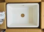 Keramische spoelbak 54 x 40 cm, Ophalen, Minder dan 50 cm, Wit, Nieuw