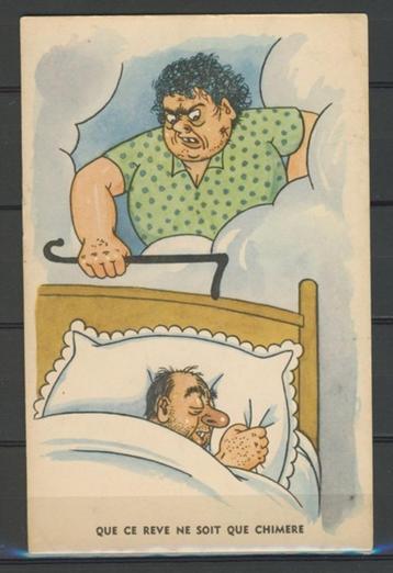 Humor Comic  1930 Nostalgie Vintage  Ansichtkaart f-50a jdu beschikbaar voor biedingen