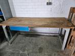 Werkbank 190 x 90 x 90 met lade en 4cm dik werkblad, Ophalen, Gebruikt