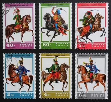 Hongarije - Paarden - Huzaren - mooie serie van 6 zegels beschikbaar voor biedingen