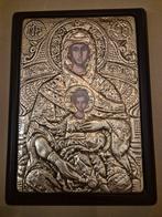 Oude Icoon Jezus en Maria, Antiek en Kunst, Antiek | Religie, Verzenden