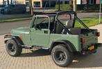 JEEP WRANGLER YJ 2.5i 4X4 CABRIO GROEN BJ1989 HARDTOP, Auto's, 2500 cc, Stof, 4 cilinders, 700 kg
