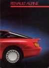 Renault Alpine V6 GT en Turbo brochure/auto folder '86 - '89, Ophalen of Verzenden, Zo goed als nieuw, Renault