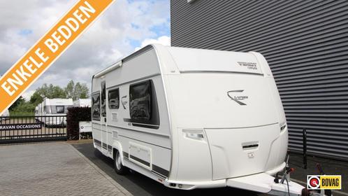 Fendt Saphir 465 TG 2 enkele bedden + mover, Caravans en Kamperen, Caravans, Bedrijf, tot en met 4, 1250 - 1500 kg, Standaardzit