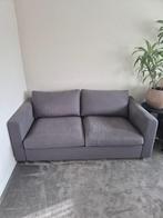 Vimle 2-zits slaapbank Antraciet incl. extra topper, Ophalen, Zo goed als nieuw, Tweepersoons, 140 cm