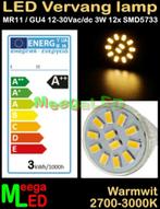 Caravan LED MR11 GU4 LEDspot LEDlamp 3W - 12SMD5733, Ophalen of Verzenden, Nieuw