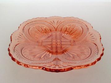 Schaal Carré Schreiber & Neffen Persglas Art Deco beschikbaar voor biedingen