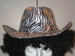 Te koop aangeboden: Hoed met zebraprint, Ophalen of Verzenden, Nieuw, Carnaval, Accessoires