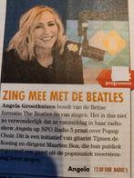 Angela Groothuizen Knipsel Artikel, Verzamelen, Tijdschriften, Kranten en Knipsels, Ophalen of Verzenden, 1980 tot heden, Knipsel(s)