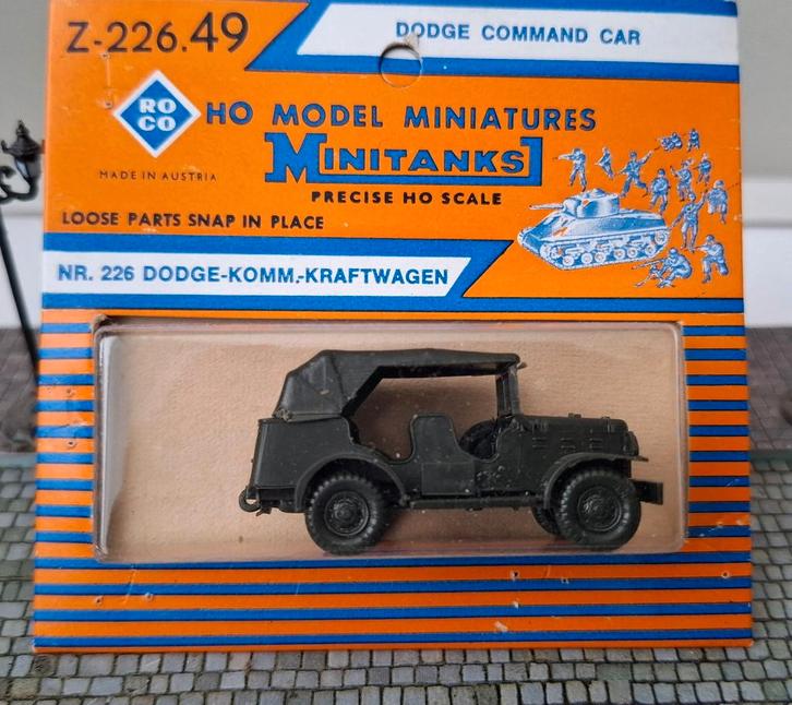 Roco Minitanks 226 Dodge Command Car WC56 US Army, 1/87, Hobby en Vrije tijd, Modelauto's | 1:87, Nieuw, Bus of Vrachtwagen, Roco