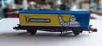 NLK 0826 MINITRIX CONTAINER WAGON MET MICHELIN CONTAINER, Gelijkstroom, Trix, Wagon, Ophalen of Verzenden