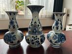 kaststel van 3 Delfts Blauwe vazen, Ophalen of Verzenden