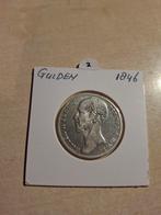 Zilveren Gulden 1847 Willem II - Zeer Fraai, Ophalen of Verzenden